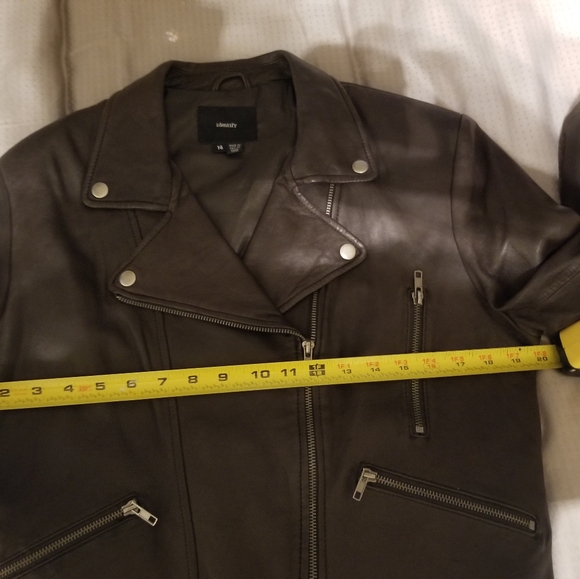 IDENTIFY dark brown soft leather moto jacket - Picture 8 of 9